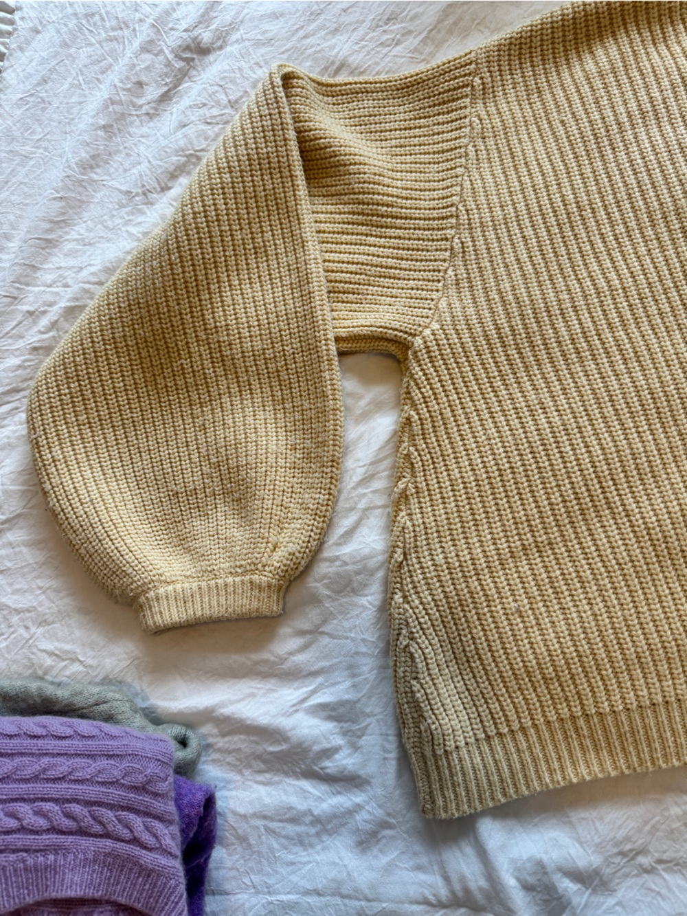 Sabo Skirt Yellow Slouchy Sweater, XS - Picture 16 of 16